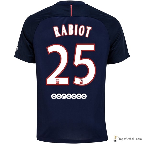 Camiseta Paris Saint Germain Replica Primera Ropa Rabiot 2016/17 Azul